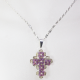 Small Cross - Trevina-Silver Chain - 2